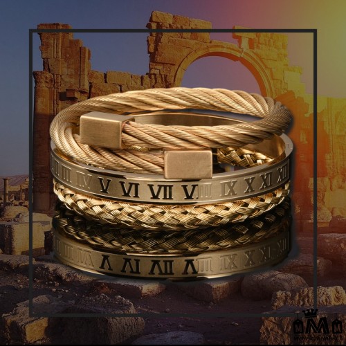 BRACELETS HOMME - 3 PIÈCES TITANE - ROME & CHIC 30.99 € | My Major Market