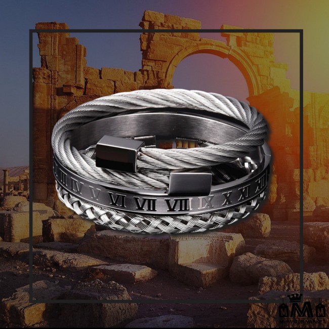 BRACELETS HOMME - 3 PIÈCES TITANE - ROME & CHIC 30.99 € | My Major Market BRACELETS HOMME - 3 PIÈCES TITANE - ROME & CHIC 30.99 € | My Major Market