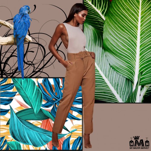 PANTALON TAILLE HAUTE - CEINTURÉ - SEXY CHIC - 2021 35,99 € | My Major Market
