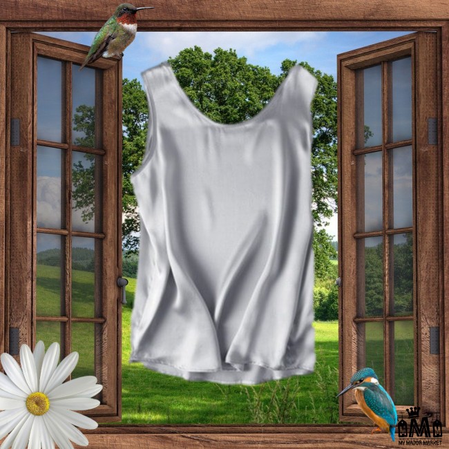 DÉBARDEUR FEMME - SOIE NATURELLE - SLEEK & CHIC 45,99 € | My Major Market DÉBARDEUR FEMME - SOIE NATURELLE - SLEEK & CHIC 45,99 € | My Major Market