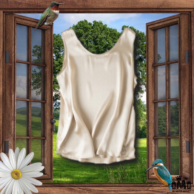 DÉBARDEUR FEMME - SOIE NATURELLE - SLEEK & CHIC 45,99 € | My Major Market DÉBARDEUR FEMME - SOIE NATURELLE - SLEEK & CHIC 45,99 € | My Major Market