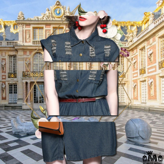 ROBE EN JEAN - ÉLÉGANCE ROCK CHIC - SAISONS PRINTEMPS - ÉTÉ  47,99 € | My Major Market