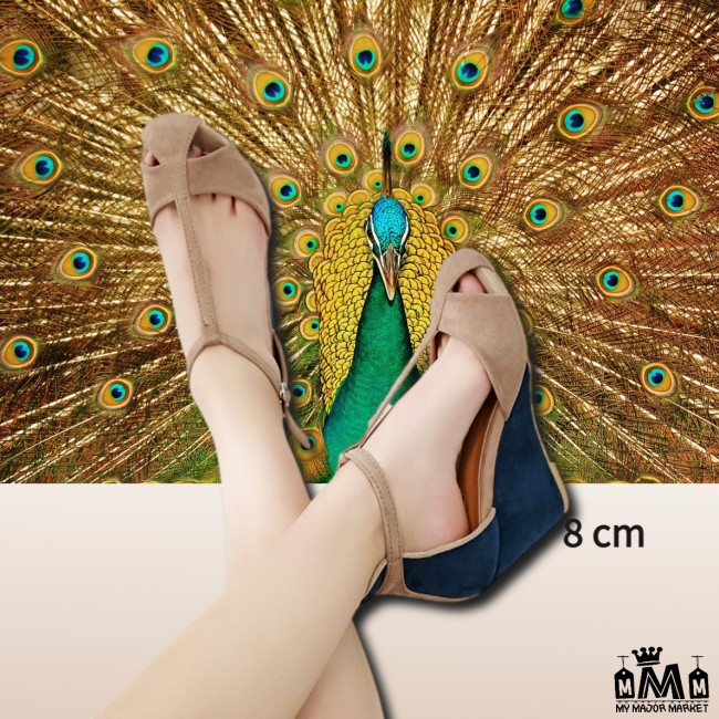 SANDALES COMPENSÉES - BOUTS OUVERTS - GLAMOUR & BICOLORE 75,99 € | My Major Market SANDALES COMPENSÉES - BOUTS OUVERTS - GLAMOUR & BICOLORE 75,99 € | My Major Market