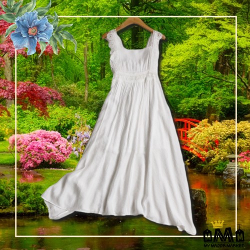 ROBE BOHÈME - BRETELLES EN DENTELLES - UN AIR DE TENDRESSE - SAISON 2021 35,99 € | My Major Market