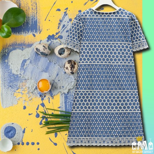ROBE FEMME - DENIM & BRODÉE - LOLITA EN BLEU 59,99 € | My Major Market