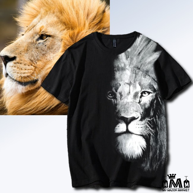 T-SHIRT AMPLE - COTON - THE LION WITHIN YOU 49,99 € | My Major Market