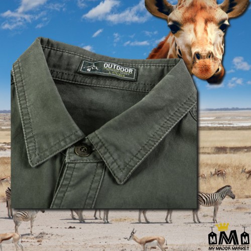 CHEMISE SAFARI - PURE COTON & MANCHES LONGUES - LE NOUVEL EXPLORER 43,99 € | My Major Market