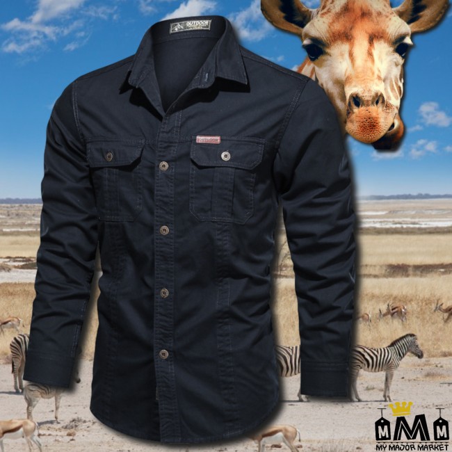 CHEMISE SAFARI - PURE COTON & MANCHES LONGUES - LE NOUVEL EXPLORER 43,99 € | My Major Market