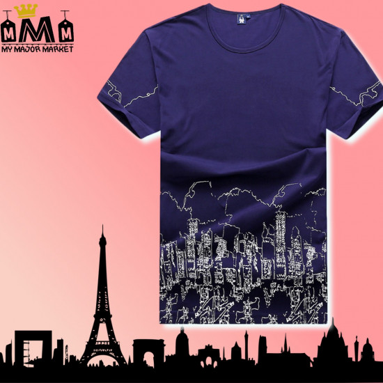 T-SHIRT MANCHES COURTES - COTON - CITY ON LINE - SAISON 2021 39,99 € | My Major Market