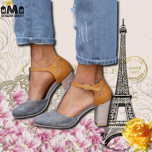 ESCARPINS FEMME - BRIDES EN T & BOUTS RONDS - SAISON 2021 69,99 € | My Major Market