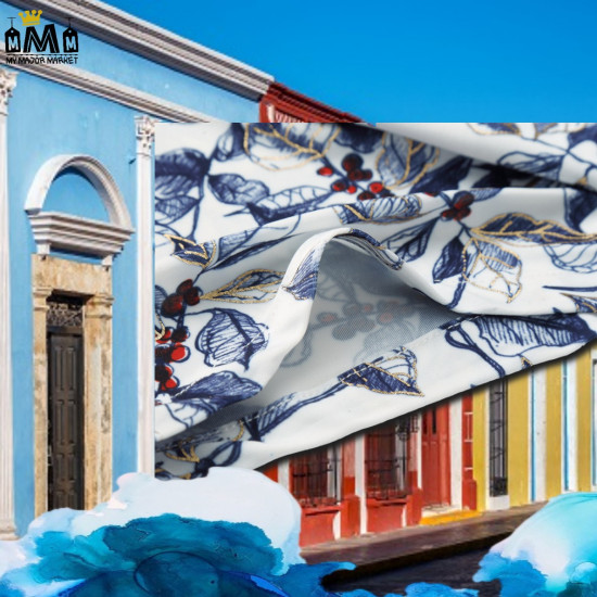 CHEMISE FLORALE HOMME - COTON MERCÉRISÉ - CHARMING BLUE 49,99 € | My Major Market
