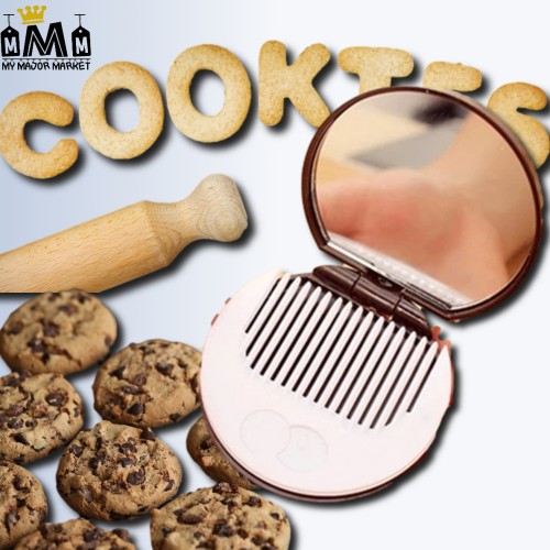 PEIGNE & MIROIR DE POCHE - COOKIE 13,99 € | My Major Market