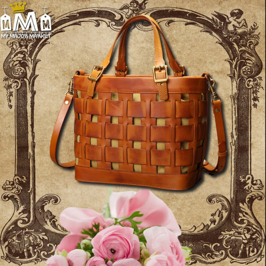 SAC CABAS POUR FEMME - LUXUEUX & LATTICE - 100% CUIR 299,99 € | My Major Market