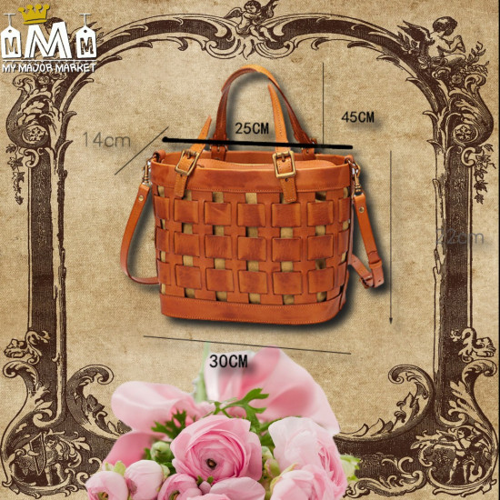 SAC CABAS POUR FEMME - LUXUEUX & LATTICE - 100% CUIR 299,99 € | My Major Market