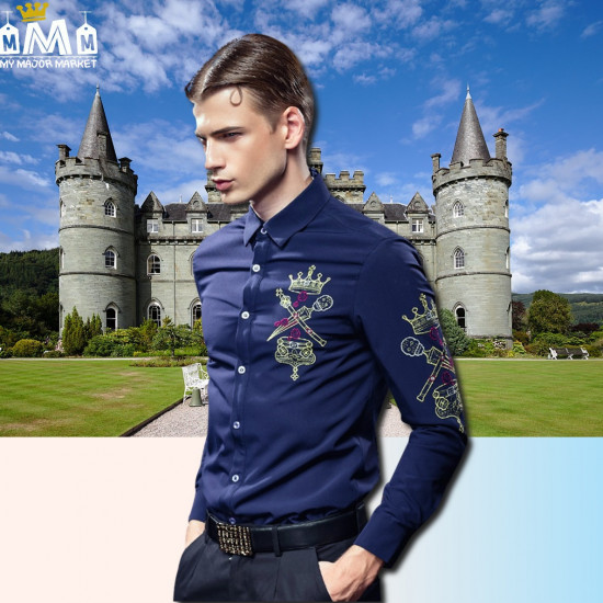 CHEMISE HOMME - MANCHES LONGUES - BRODERIES & VELOURS 79,99 € | My Major Market