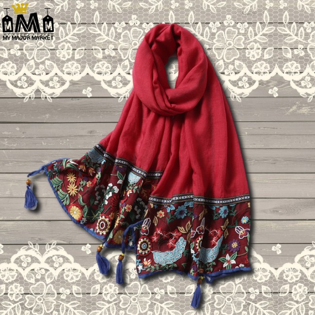ÉCHARPE POUR FEMME - BRODERIE & DENTELLE 30,99 € | My Major Market ÉCHARPE POUR FEMME - BRODERIE & DENTELLE 30,99 € | My Major Market