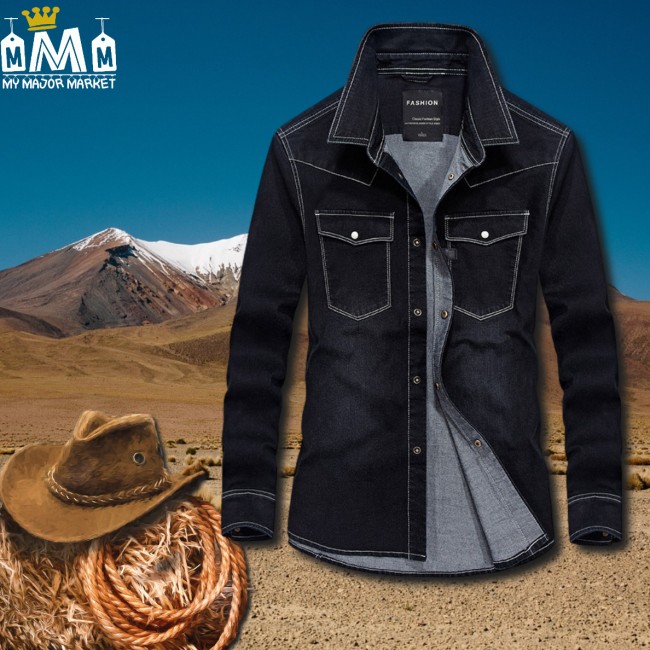 CHEMISE EN DENIM HOMME - MANCHES LONGUES 89,99 € | My Major Market CHEMISE EN DENIM HOMME - MANCHES LONGUES 89,99 € | My Major Market