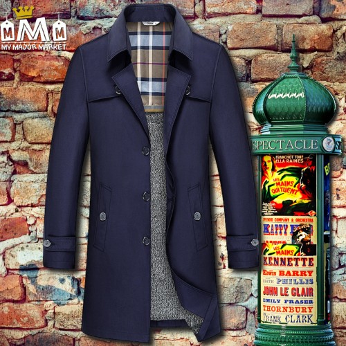 TRENCH COAT ÉLÉGANT POUR HOMME - SAISONS PRINTEMPS-AUTOMNE 142,16 € | My Major Market