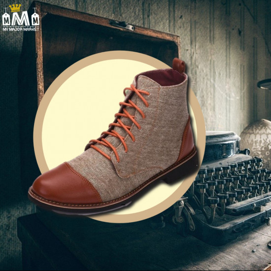 BOTTINES RÉTRO POUR HOMME - BI-MATIÈRE - STYLE CHELSEA 43,11 € | My Major Market
