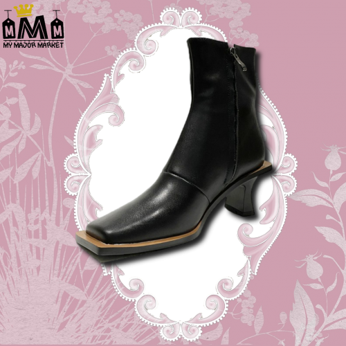 BOTTINES POUR FEMME - CUIR VÉRITABLE À BOUTS CARRÉS 169.99 € | My Major Market