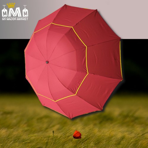 PARAPLUIE LONG PLIANT - DOUBLE PANNEAU - MANUEL 30,99 € | My Major Market