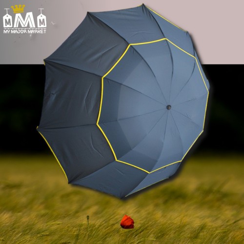 PARAPLUIE LONG PLIANT - DOUBLE PANNEAU - MANUEL 30,99 € | My Major Market