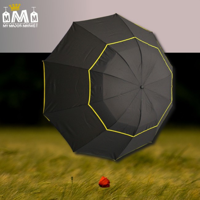 PARAPLUIE LONG PLIANT - DOUBLE PANNEAU - MANUEL 30,99 € | My Major Market PARAPLUIE LONG PLIANT - DOUBLE PANNEAU - MANUEL 30,99 € | My Major Market