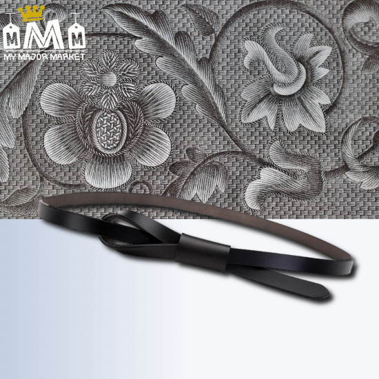CEINTURE FINE POUR FEMME - 100% CUIR 19,99 € | My Major Market