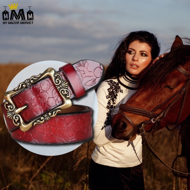 Livraison Gratuite CEINTURE POUR FEMME 100 CUIR WESTERN GIRL