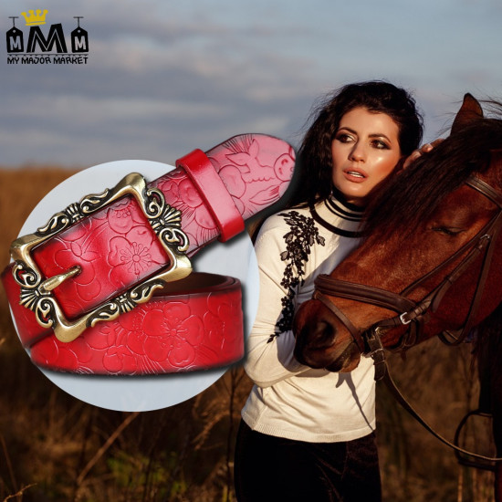 CEINTURE POUR FEMME - 100% CUIR - WESTERN GIRL 35.99 € | My Major Market