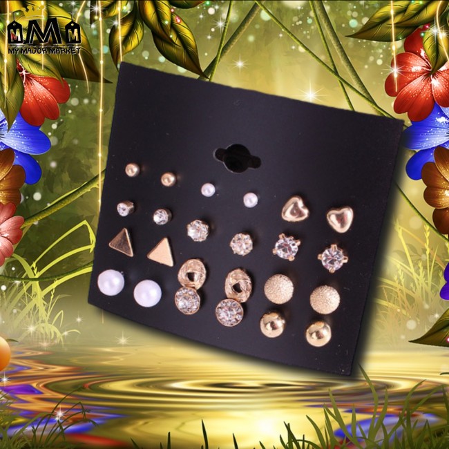 SET DE BOUCLES D'OREILLES - MODÈLES TENDANCES 20,99 € | My Major Market SET DE BOUCLES D'OREILLES - MODÈLES TENDANCES 20,99 € | My Major Market