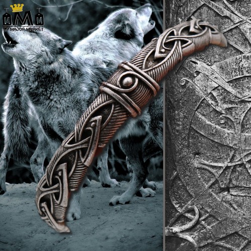 BRACELET MANCHETTE HOMME - VIKING - TALISMAN LOUP 25,99 € | My Major Market