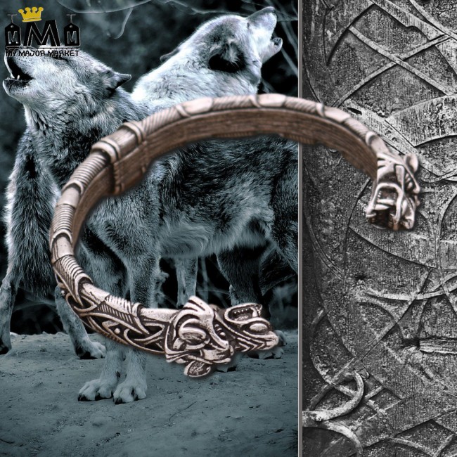 BRACELET MANCHETTE HOMME - VIKING - TALISMAN LOUP 25,99 € | My Major Market BRACELET MANCHETTE HOMME - VIKING - TALISMAN LOUP 25,99 € | My Major Market