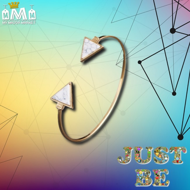 BRACELET JONC FEMME - TRIANGLES MARBRÉS 19,99 € | My Major Market