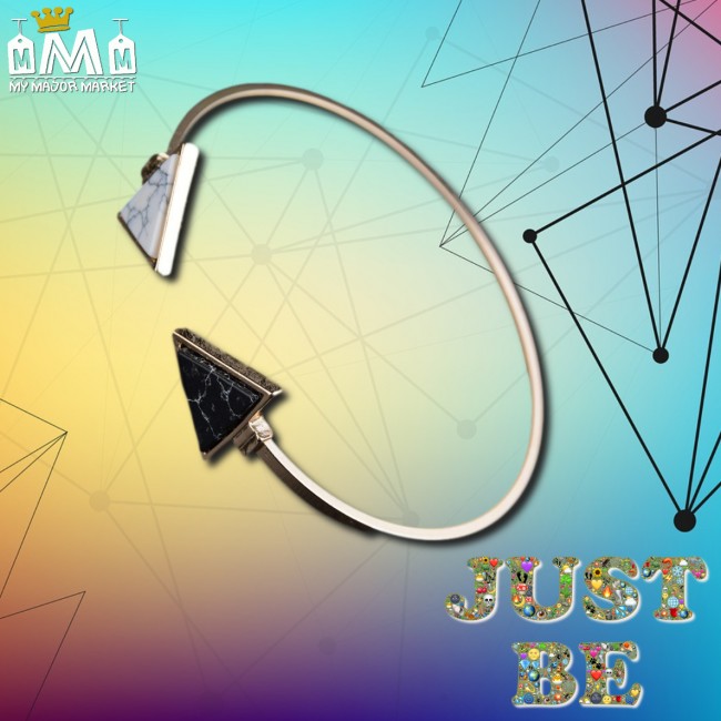 BRACELET JONC FEMME - TRIANGLES MARBRÉS 19,99 € | My Major Market