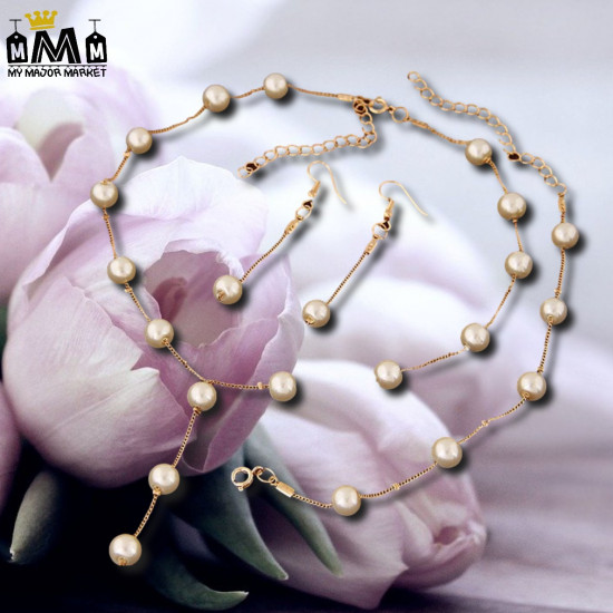 PARURE BIJOUX FEMME - PERLES 19,99 € | My Major Market