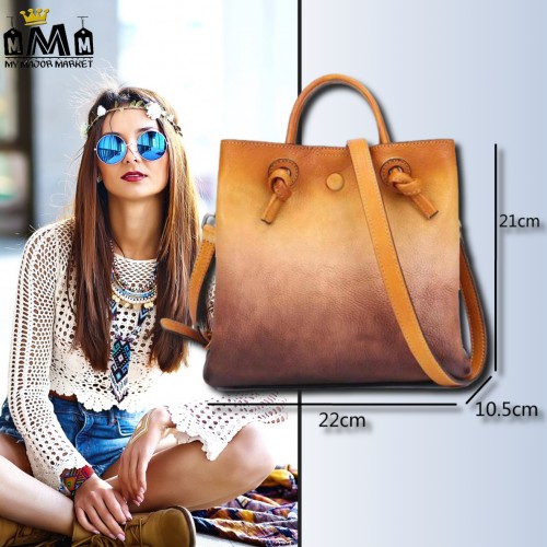 SAC À MAIN KELLY FEMME - CUIR VÉRITABLE - PEINT À LA MAIN 199.99 € | My Major Market