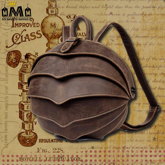 SAC À DOS VINTAGE - COQUILLE 100 % CUIR - ORIGINAL ET STYLÉ 262,99 € | My Major Market