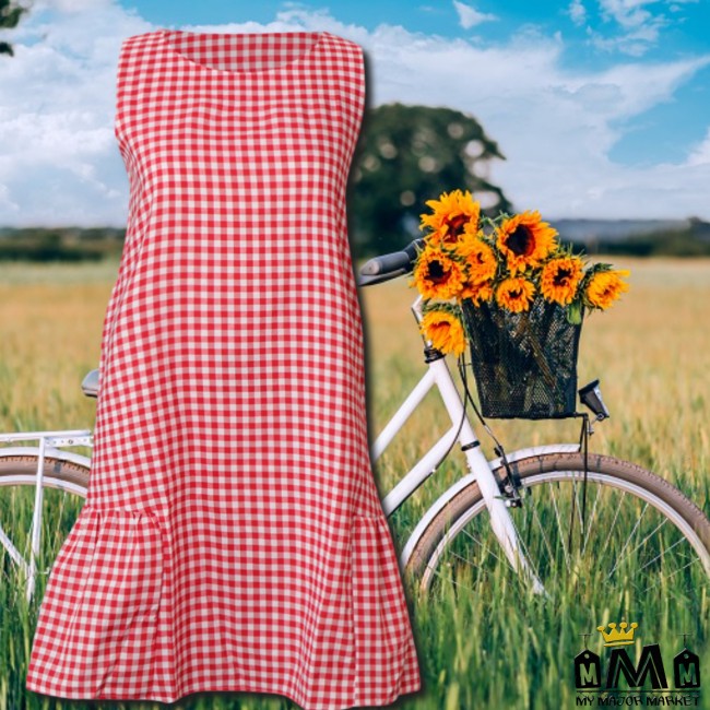 ROBE POUR FEMME - MOTIF VICHY - SAISONS PRINTEMPS-ÉTÉ 25,99 € | My Major Market ROBE POUR FEMME - MOTIF VICHY - SAISONS PRINTEMPS-ÉTÉ 25,99 € | My Major Market