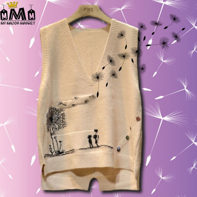 PULL SANS MANCHES - FLEUR AU VENT 31,99 € | My Major Market PULL SANS MANCHES - FLEUR AU VENT 31,99 € | My Major Market