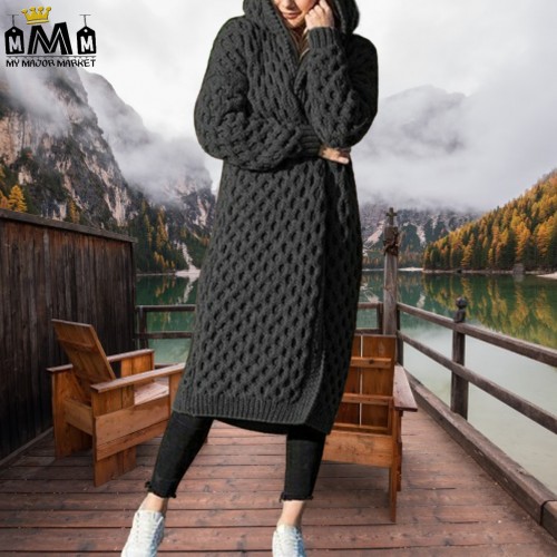 GILET MAXI FEMME - GROSSE MAILLE - AUTOMNE -HIVER 79,99 € | My Major Market