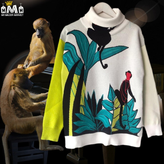 PULL À COL ROULÉ POUR FEMME - MANCHES LONGUES - LA JUNGLE 80,99 € | My Major Market