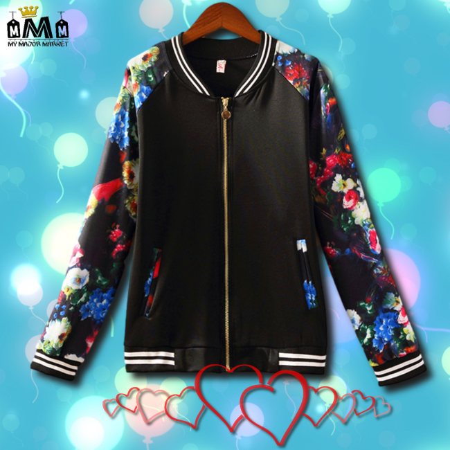 VESTE FEMME - BOMBER FLORAL - SAISONS PRINTEMPS-ÉTÉ 35,99 € | My Major Market