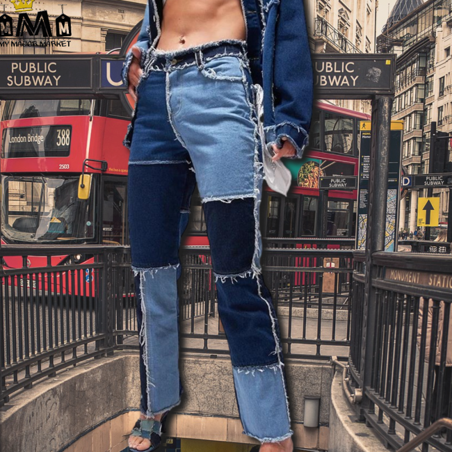 JEAN TENDANCE - STRECHT & PATCWORK - 55,99 € | My Major Market JEAN TENDANCE - STRECHT & PATCWORK - 55,99 € | My Major Market