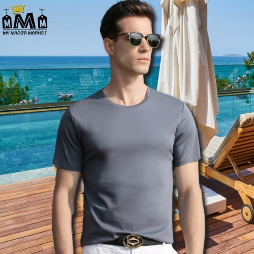 T-SHIRT HOMME - COTON MERCERISÉ - NOBLE & SOYEUX 43,99 € | My Major Market