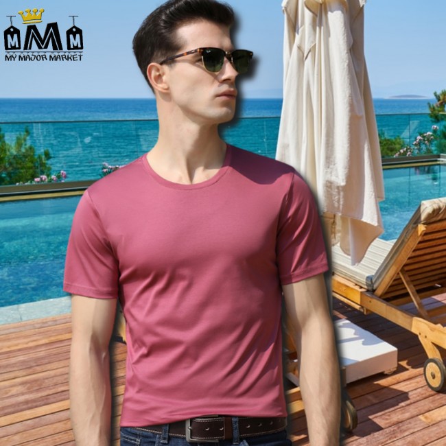 T-SHIRT HOMME - COTON MERCERISÉ - NOBLE & SOYEUX 43,99 € | My Major Market