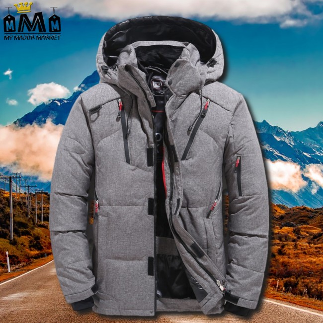 PARKA À CAPUCHE POUR HOMME - DUVET DE CANARD - MULTIPOCHES - SAISONS AUTOMNE-HIVER 230,00 € | My Major Market