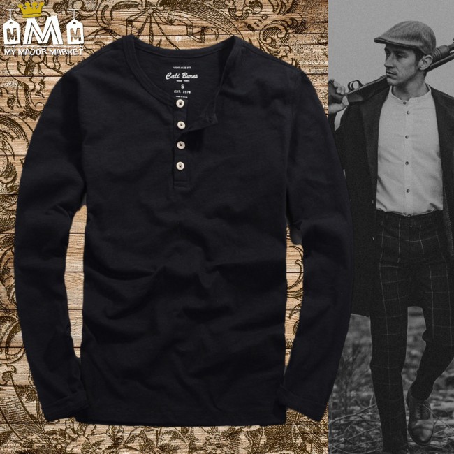 HENLEY HOMME - MANCHES LONGUES & PURE COTON - STYLE PEAKY BLINDERS 59,99 € | My Major Market HENLEY HOMME - MANCHES LONGUES & PURE COTON - STYLE PEAKY BLINDERS 59,99 € | My Major Market
