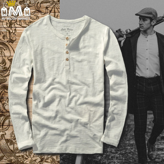HENLEY HOMME - MANCHES LONGUES & PURE COTON - STYLE PEAKY BLINDERS 59,99 € | My Major Market