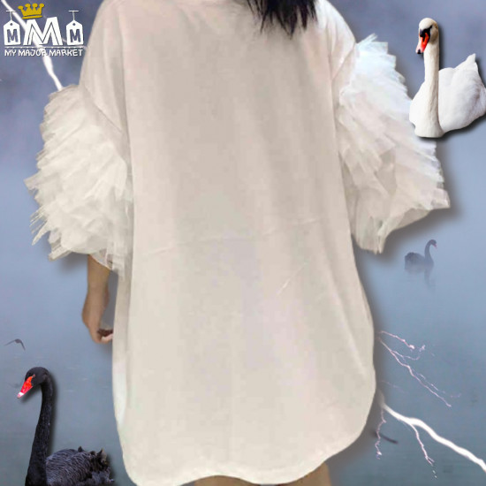 ROBE DESIGN OVERSIZE - T-SHIRT & TULLE - SAISON 2022 - 59.99 € |my major market